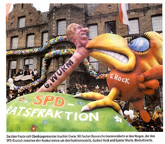 Westdeutsche Zeitung, 20.2.2007 Mehr Presse [/karnevalswagen/politwagen-2007/2007-hock-wurm-2007/hock-und-wurm-2007/]